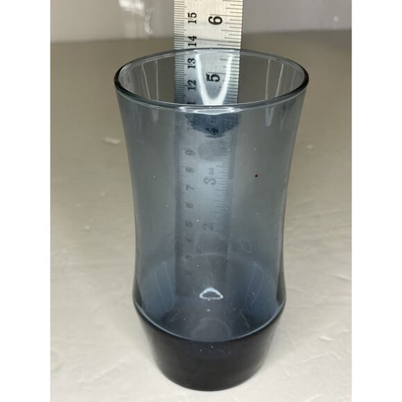 Libbey Apollo Blue vtg glass 13 Oz Flat Tumbler replacement limited ed 5.5 in - Picture 4 of 9